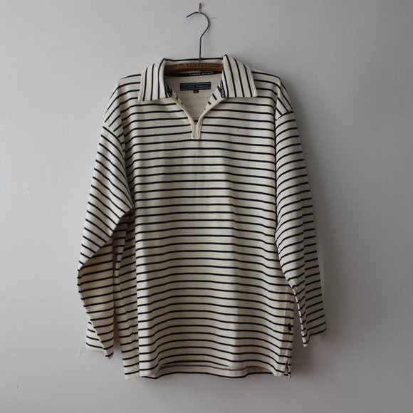 Harris Wilson Other - Harris Wilson Nautical Striped Collar Sweater XL